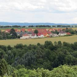 Blick auf Gaustritz