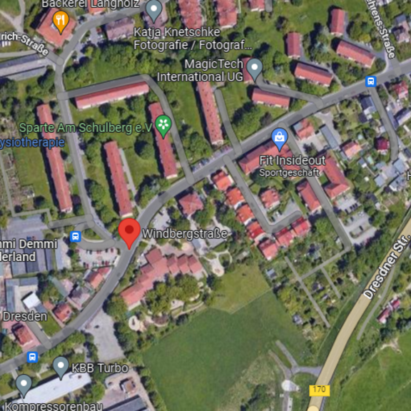 Bild Karte Google Maps Windbergstraße © Google Maps googlemaps ©Google Maps